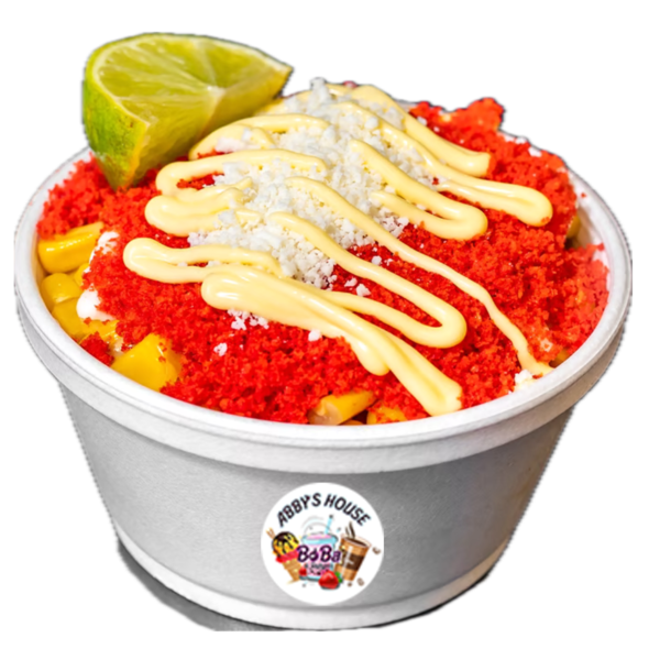 Elotes con Hot Cheetos